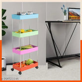 Four-compartment plastic desk organizer, free size, perfect for office supplies storage in Afghanistan workplace